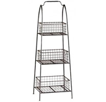 Vintage kitchen basket stand