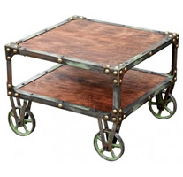 Industrial style coffee table
