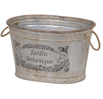 retro metal bucket