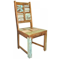 recycled wood chair