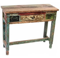 reclaimed wood console