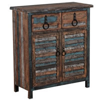 reclaimed wood cabinet