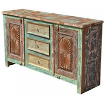 recycled carved sideboard