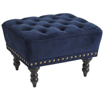 fabric upholstered ottoman