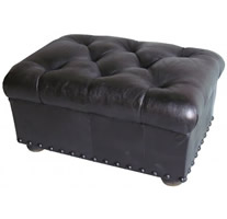 storage box with leather seat