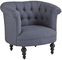upholstered tufted settee