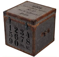 storage box with printed fabric