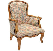 arm chair with upholstry