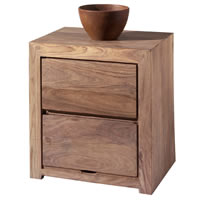 2 drawer bedside cainet