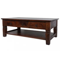 wooden coffee table