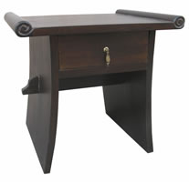 mango wood beside cabinet
