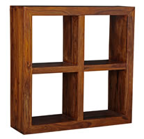 wooden hollow bookcase